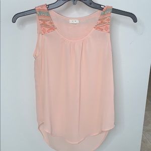 Pink & Mint Green Top